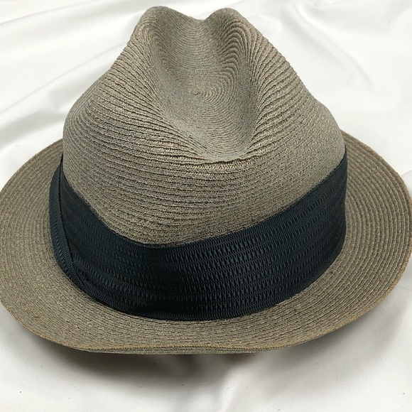 Vtg Milan Weave Fedora Hat - Picture 4 of 5